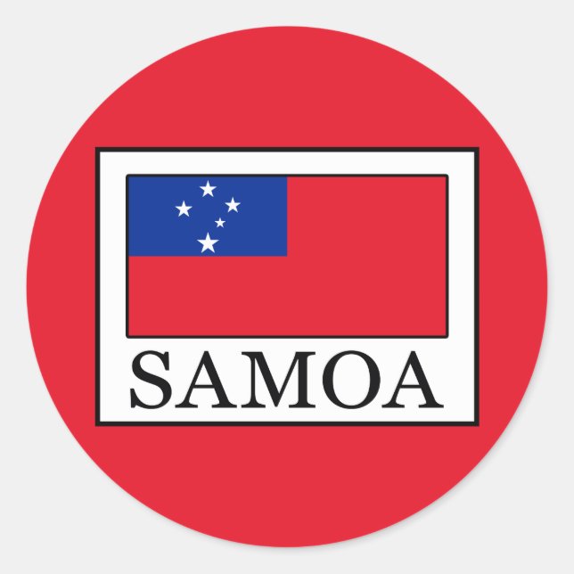 Sticker Rond Samoa (Devant)