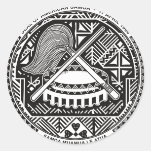 Sticker Rond samoa américain