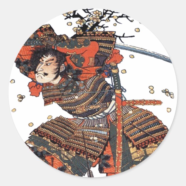 Sticker Rond Samurai (Devant)