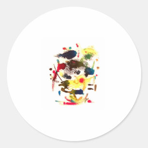 Sticker Rond Samurai Cat-Lady Jeff Hankamer Artjunkhaus Kamala
