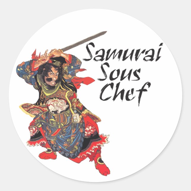 Sticker Rond Samurai Sous Chef (Devant)