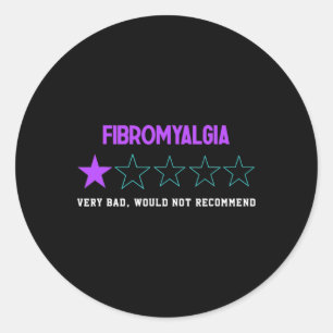 Sticker Rond S'Amuser Très Mauvais Ne Recommanderait Pas Fibrom