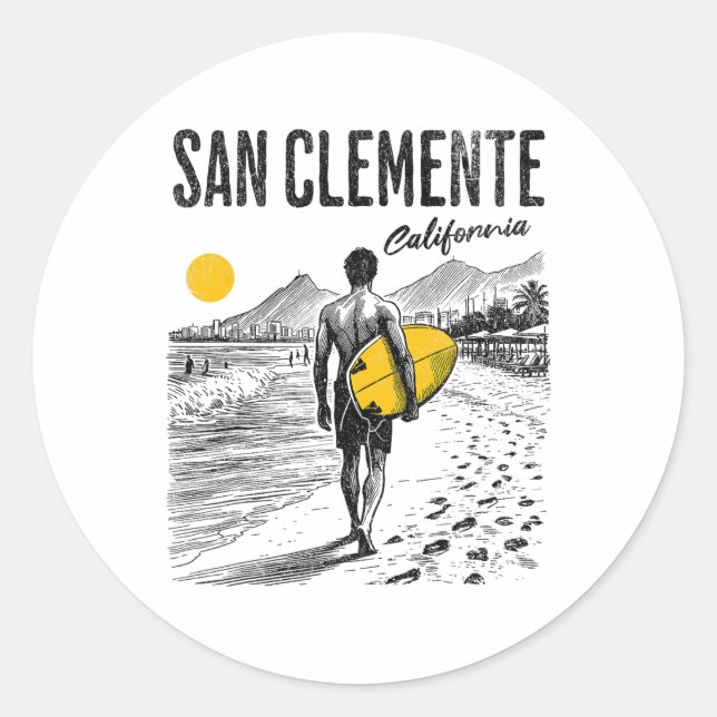 Sticker Rond San Clemente _2  (Devant)