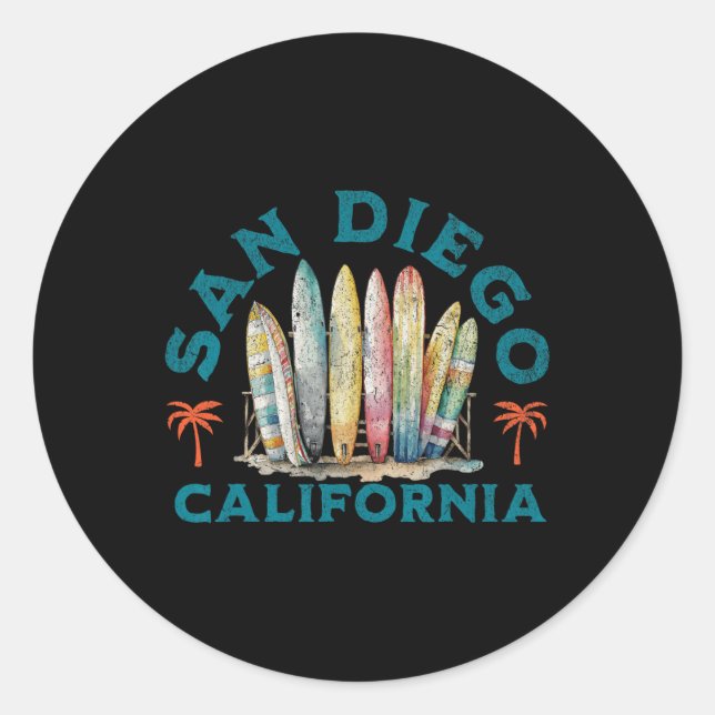 Sticker Rond San Diego  (Devant)