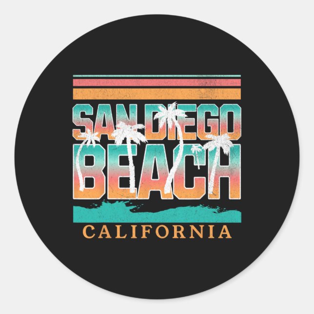 Sticker Rond San Diego _1  (Devant)