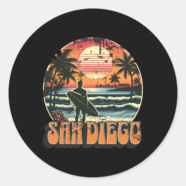 Sticker Rond San Diego _2  (Devant)