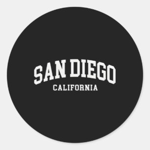 Sticker Rond San Diego California Sd