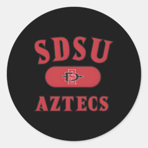 Sticker Rond San Diego State Aztecs Varsity