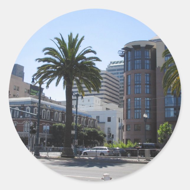 Sticker Rond San Francisco (Devant)