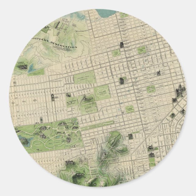 Sticker Rond San Francisco (Devant)
