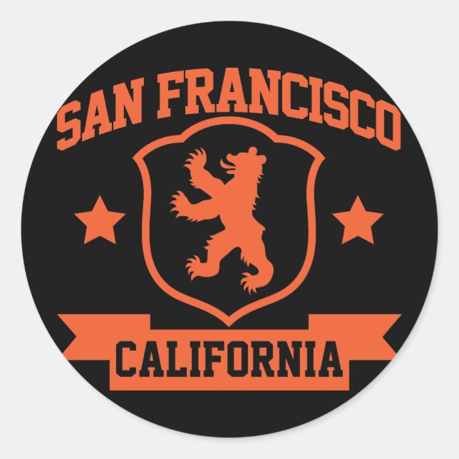 Sticker Rond San Francisco Heraldry (Devant)