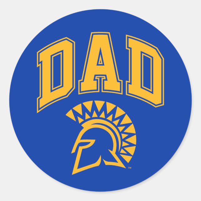 Sticker Rond San Jose State Spartans Papa (Devant)