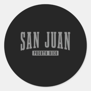 Sticker Rond San Juan Porto Rico Pride Porto Rico Boricua
