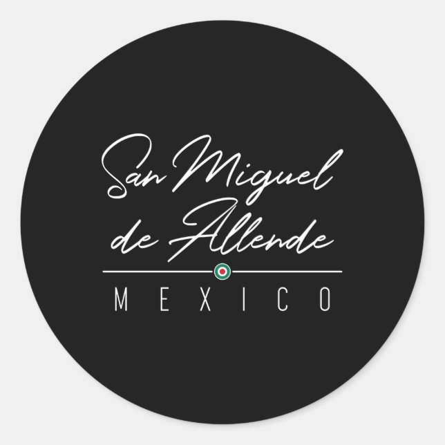 Sticker Rond San Miguel De Allende Pour (Devant)