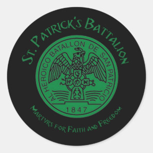 Sticker Rond San Patricios Saint Patrick Battalion