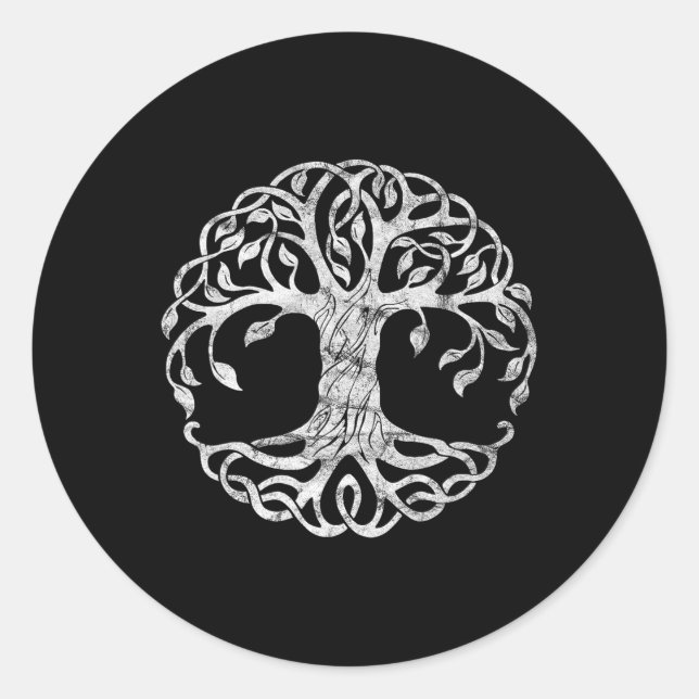 Sticker Rond San Patties Irish Celtic Tree of Life St patrick (Devant)