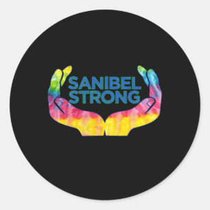 Sticker Rond Sanibel Island Fl Sanibel Island Strong
