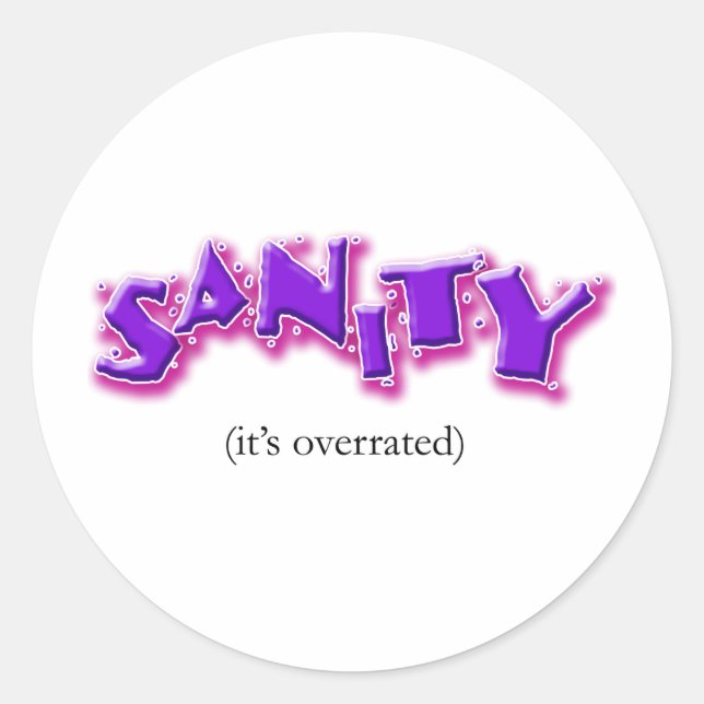 Sticker Rond Sanité (Devant)