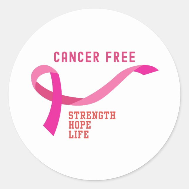 Sticker Rond Sans cancer (Devant)