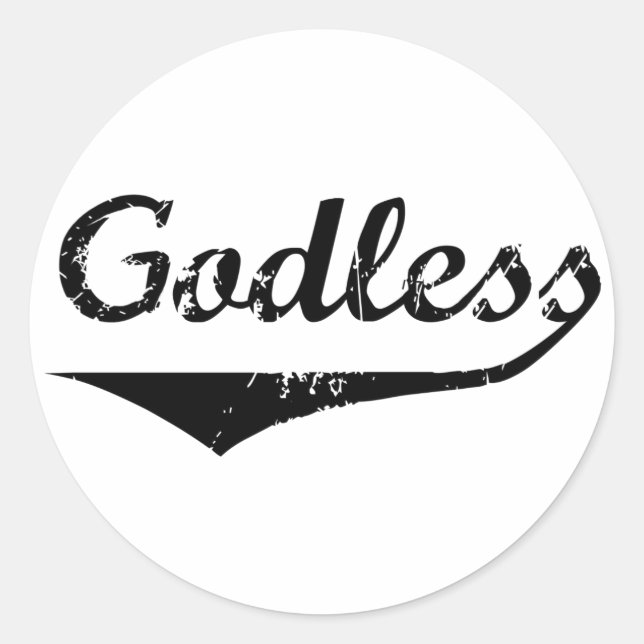 Sticker Rond Sans dieu 2 (Devant)