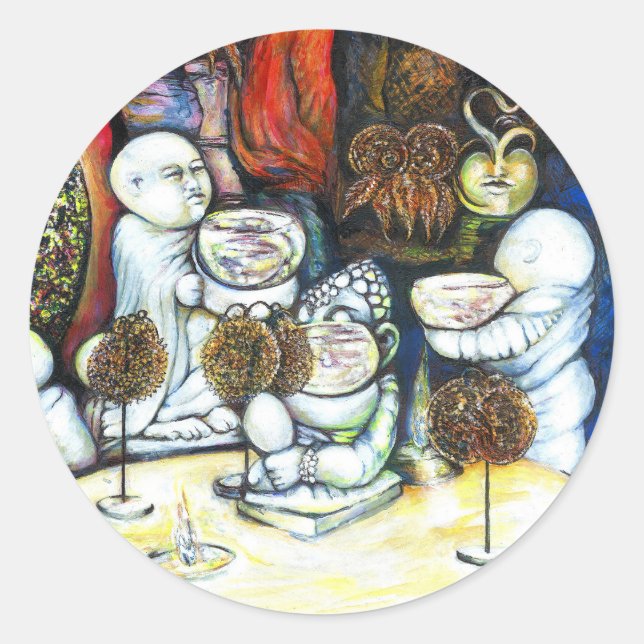 Sticker Rond Sans échec par défi (Devant)