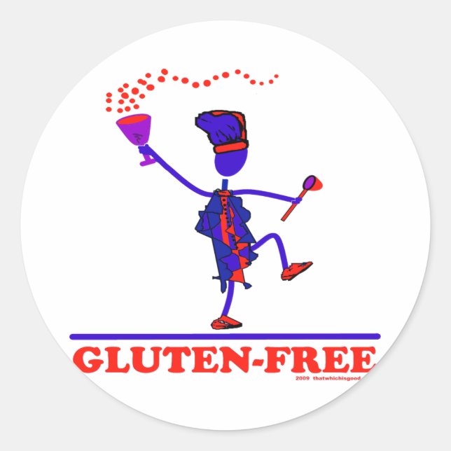 STICKER ROND SANS GLUTEN (Devant)