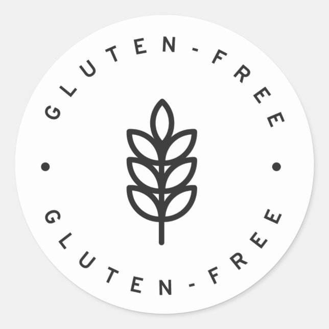 Sticker Rond Sans gluten (Devant)