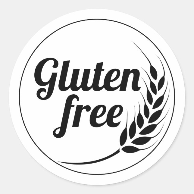 Sticker Rond Sans gluten (Devant)
