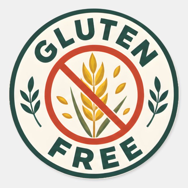 Sticker Rond Sans gluten (Devant)