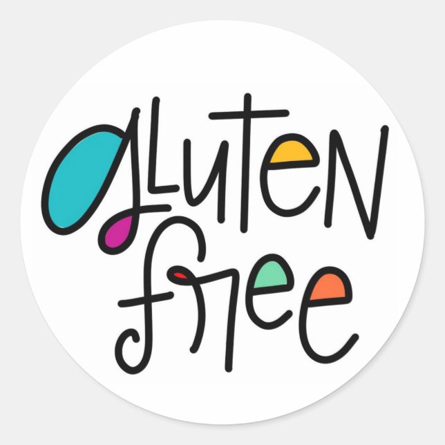 Sticker Rond Sans gluten (Devant)