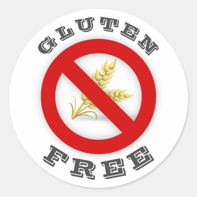 Sticker Rond Sans gluten (Devant)