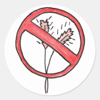Sticker Rond Sans gluten/blé !