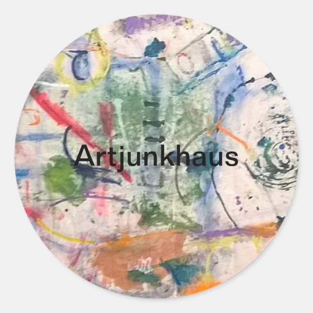 Sticker Rond Sans titre Imaginaire Abstrait Hankamer Artjunkhau (Devant)