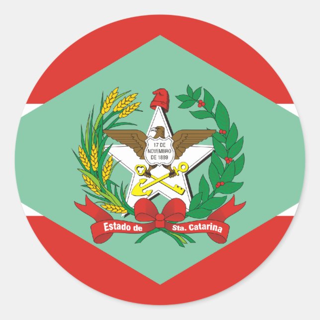 Sticker Rond Santa Catarina, Brésil (Devant)