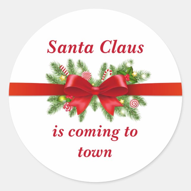 Sticker Rond Santa Claus (Devant)