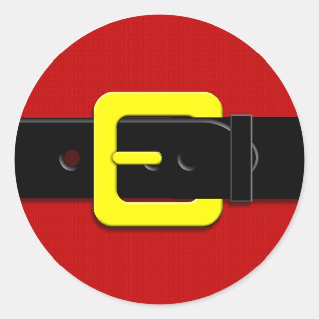 Sticker Rond Santa Claus Belt (Devant)