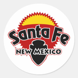 Sticker Rond Santa Fe Sun