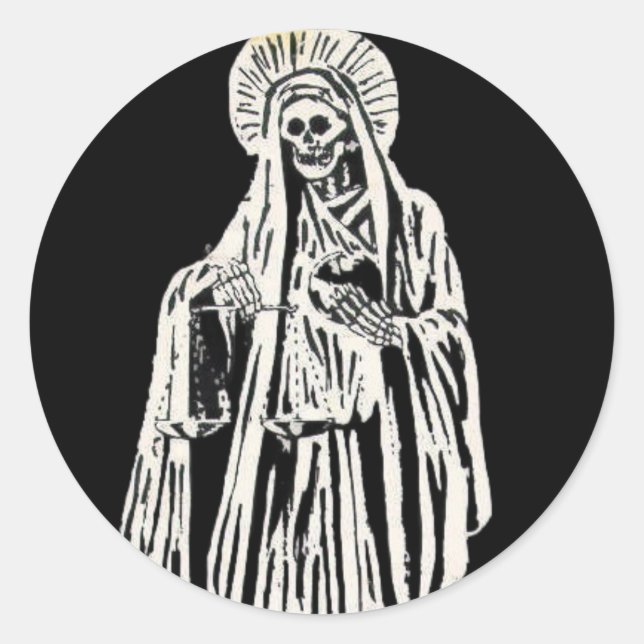 Sticker Rond Santa Muerte (Devant)