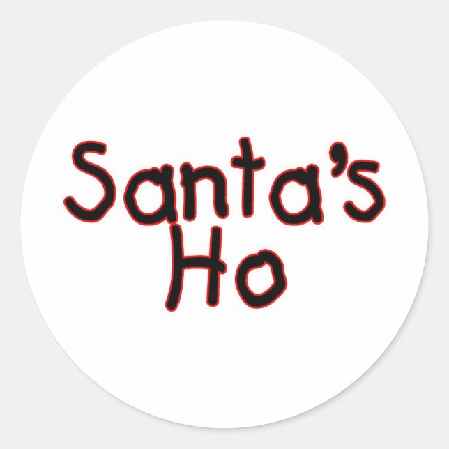 Sticker Rond Santas Ho (Devant)