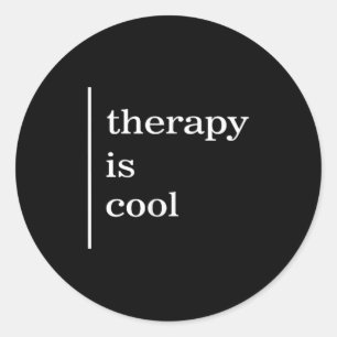Sticker Rond Santé mentale La thérapie S est une sensibilisatio