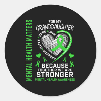 Sticker Rond Santé mentale S Grandgirl Mental Health Award