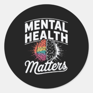 Sticker Rond Santé mentale S Sensibilisation à la maladie céréb