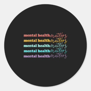 Sticker Rond Santé mentale S Sensibilisation en santé mentale