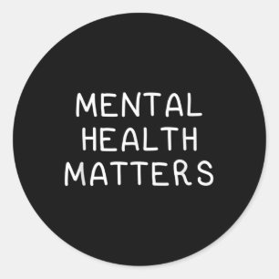Sticker Rond Santé Mentale S, Sensibilisation Et Soutien Déclar