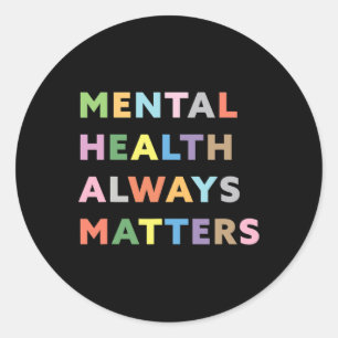 Sticker Rond Santé toujours problèmes Thérapie Académies de cou