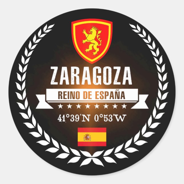 Sticker Rond Saragosse (Devant)
