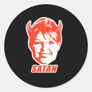 STICKER ROND SARAH SATAN