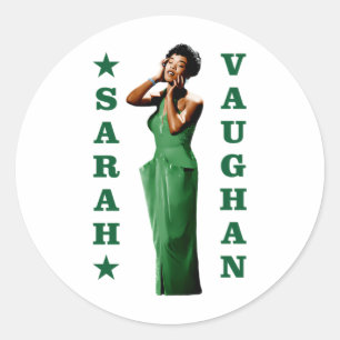 Sticker Rond Sarah Vaughan