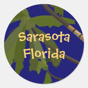 Sticker Rond Sarasota, Floride