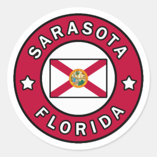 Sticker Rond Sarasota Floride